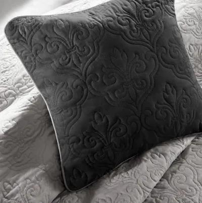 Gracie Mills Colby 7-Piece Quilt Set with Euro Shams and Cozy Throw Pillows