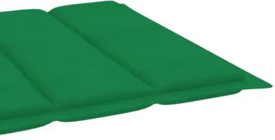 vidaXL Sun Lounger Cushion Green 78.7"x19.7"x1.6" Fabric