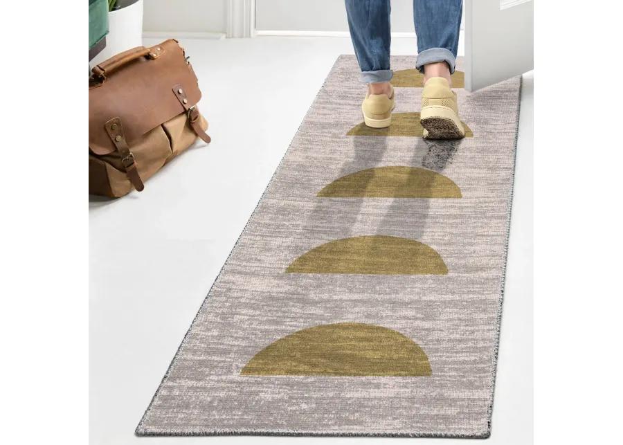 Luola Minimalist Geometric Machine Washable Area Rug