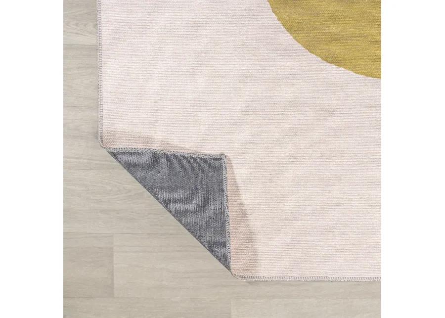 Luola Minimalist Geometric Machine Washable Area Rug