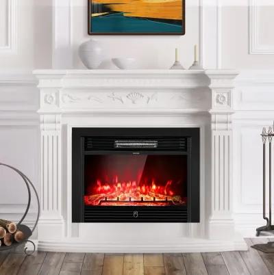 28.5 Inch Electric Fireplace Recessed with 3 Flame Colors