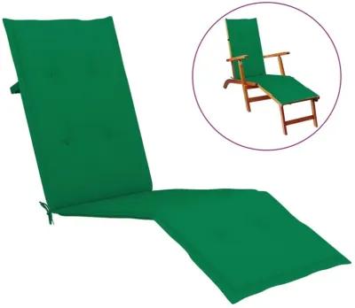 vidaXL Deck Chair Cushion Green (29.5"+41.3")x19.7"x1.6"