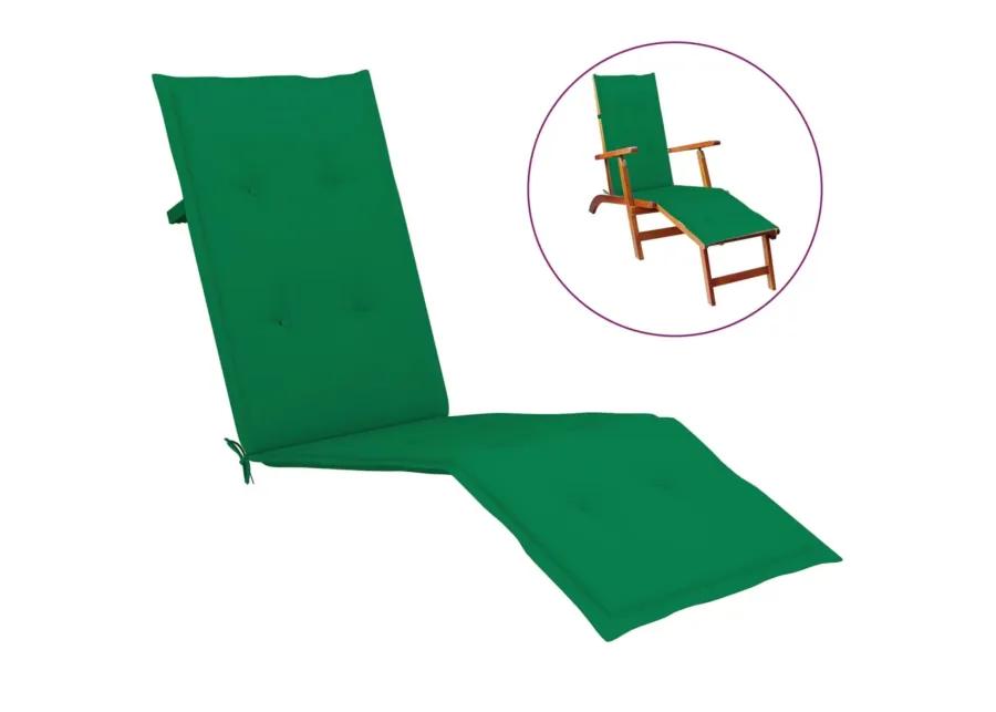 vidaXL Deck Chair Cushion Green (29.5"+41.3")x19.7"x1.6"