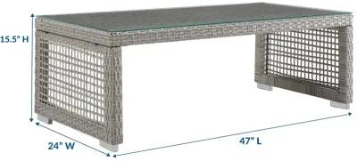 Aura Rattan Outdoor Patio Coffee Table-Benzara