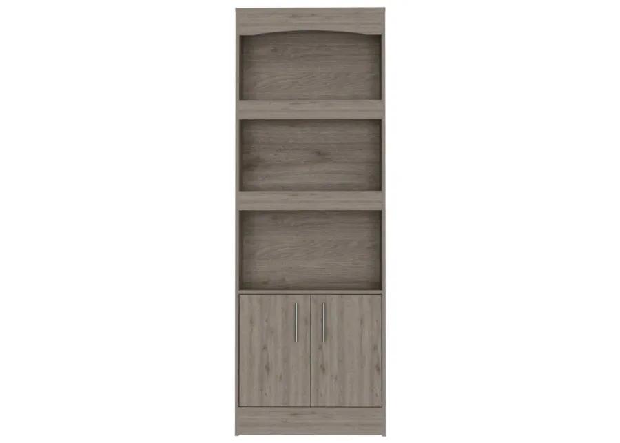 Shell Beach 1-Drawer 3-Shelf Bookcase Light Grey