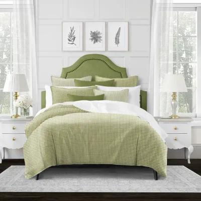 6ix Tailors Fine Linens Lincolnshire Basil Duvet Cover Set