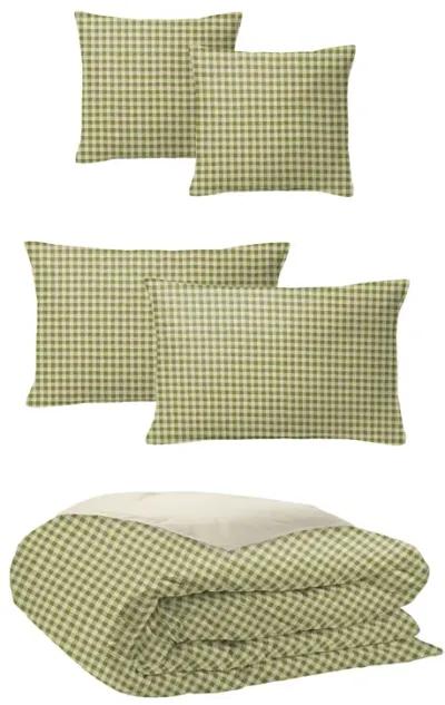 6ix Tailors Fine Linens Lincolnshire Basil Duvet Cover Set