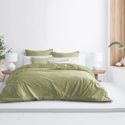 6ix Tailors Fine Linens Lincolnshire Basil Duvet Cover Set