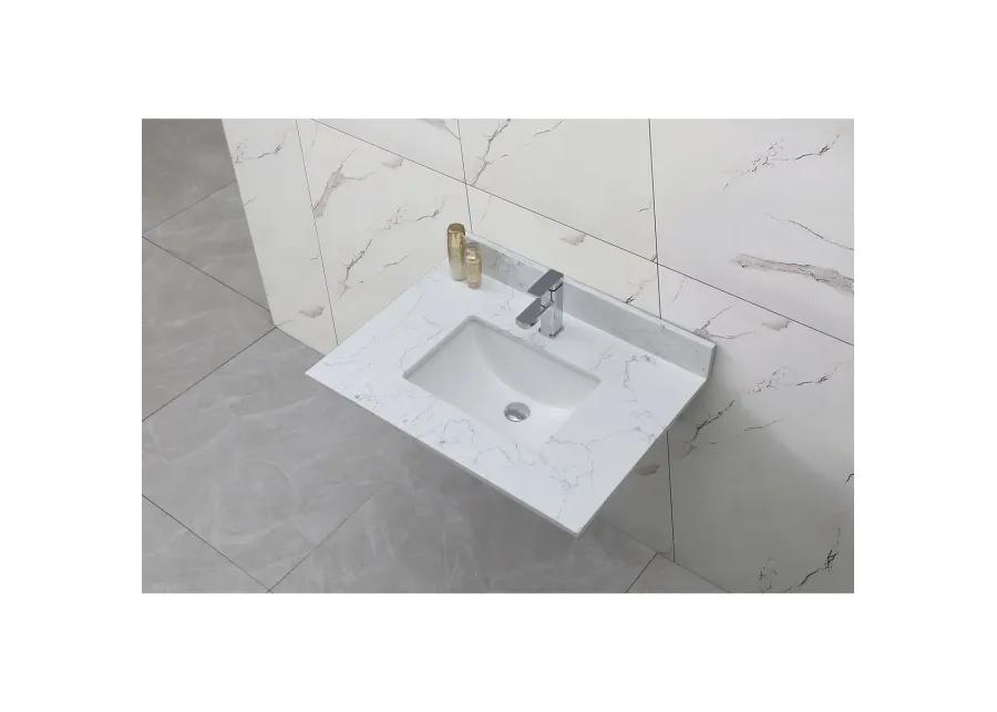 Carrara Jade Marble Vanity Top with Sink