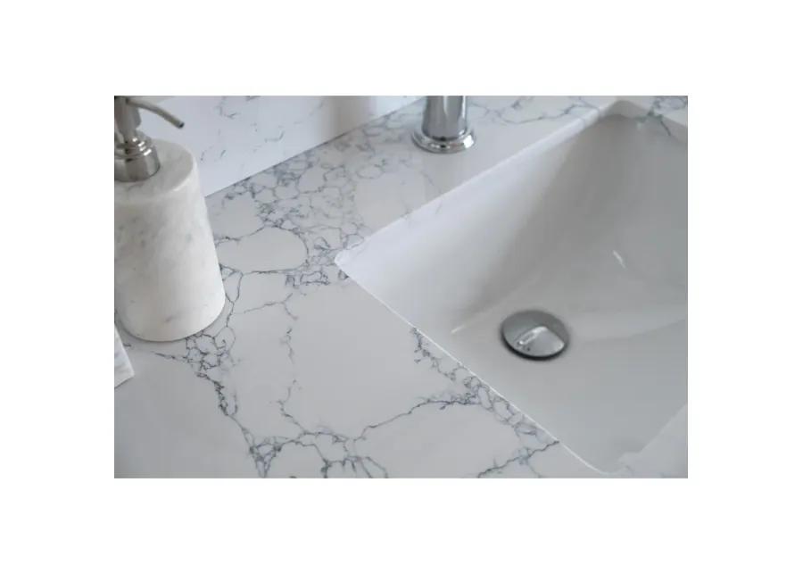 Carrara Jade Marble Vanity Top with Sink