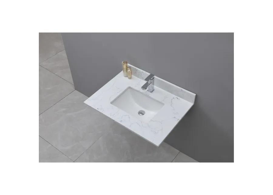 Carrara Jade Marble Vanity Top with Sink