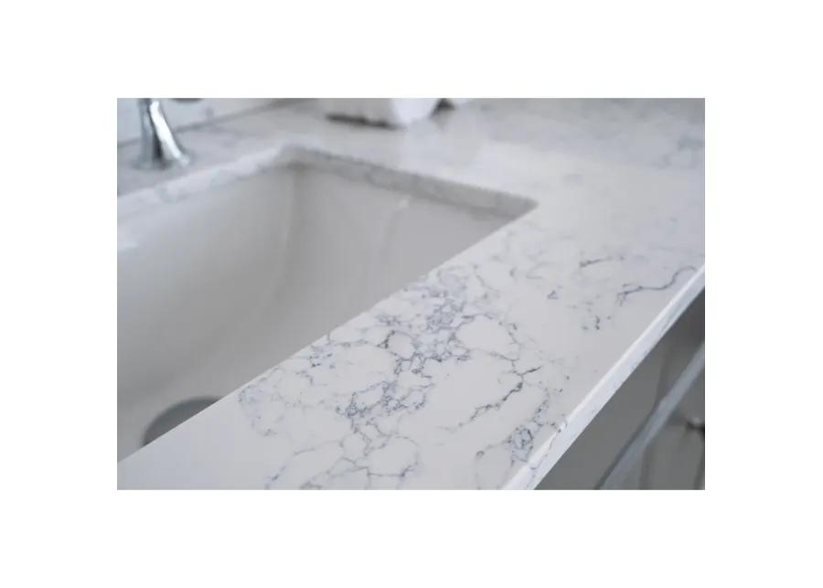 Carrara Jade Marble Vanity Top with Sink