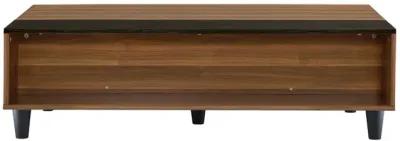 Avala Coffee Table with Lift Top, Walnut Black