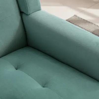 Modern Soft Velvet Material Ergonomics Accent Chair Living Room Chair Bedroom Chair Home Chair