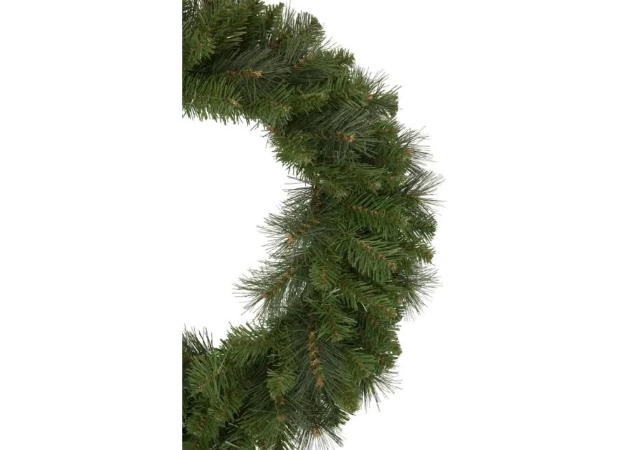 Mixed Beaver Pine Artificial Christmas Wreath  24-Inch  Unlit