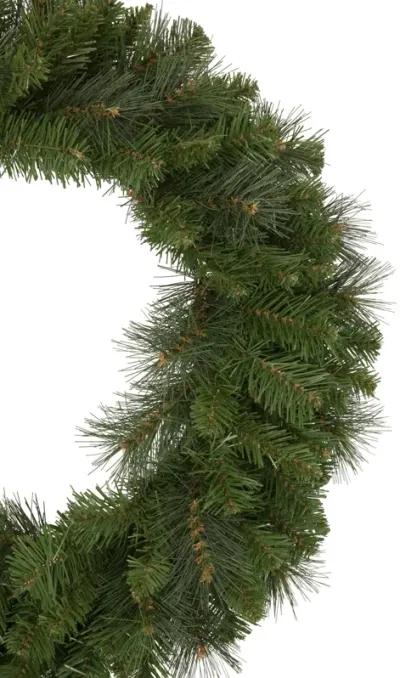 Mixed Beaver Pine Artificial Christmas Wreath  24-Inch  Unlit