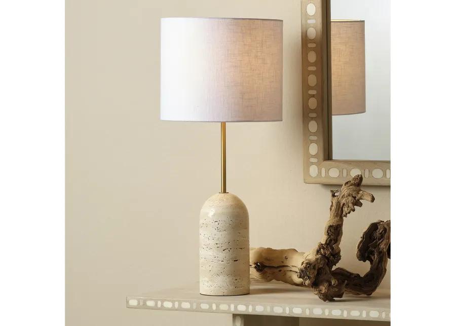 Holt Table Lamp in Travertine