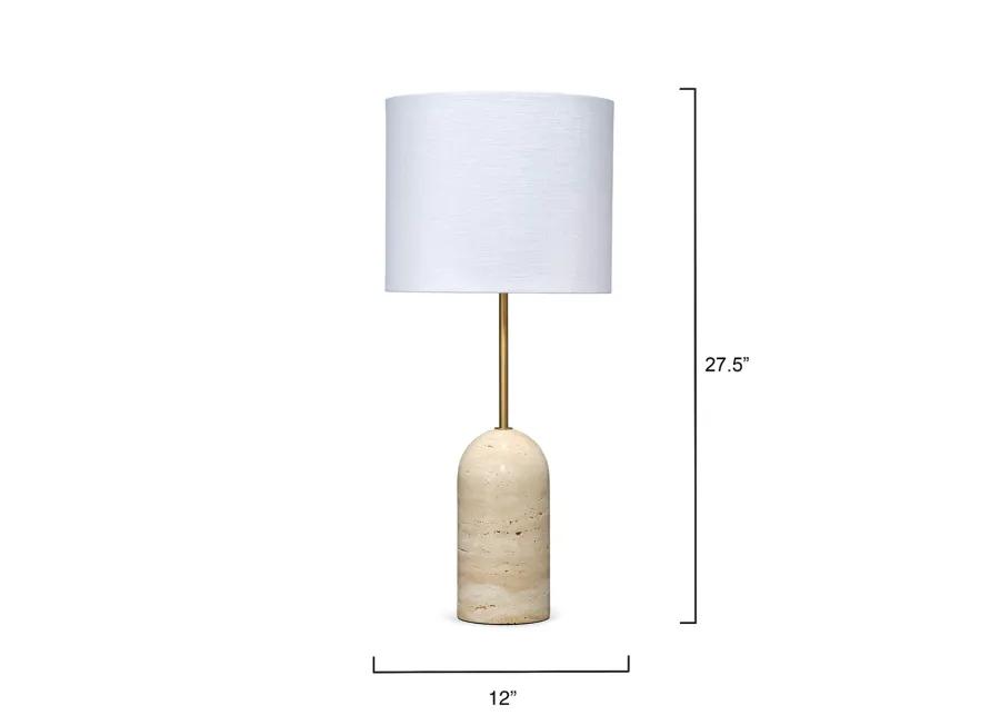 Holt Table Lamp in Travertine