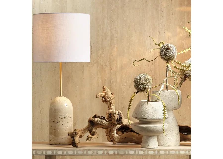 Holt Table Lamp in Travertine