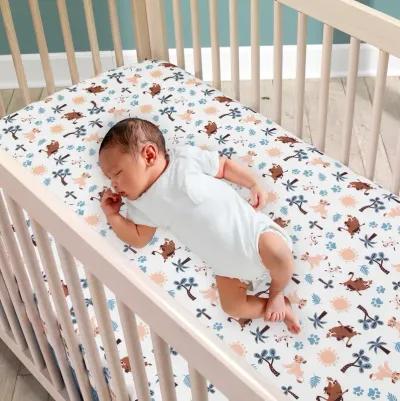 Lambs & Ivy Disney Baby Lion King Adventure Blue 3-Piece Mini Crib Bedding Set