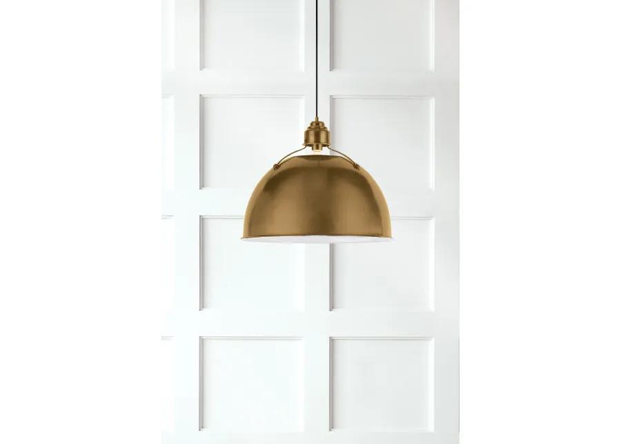 Eugene Small Brass Pendant