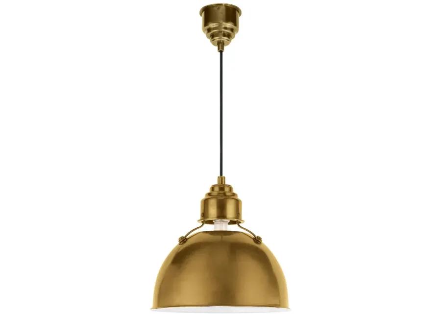 Eugene Small Brass Pendant