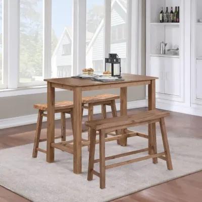 Boraam Sonoma 4pc Pub Set - Barnwood Wire-Brush Finish