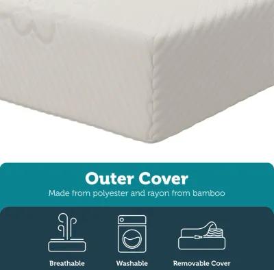 Cozy Snuggles Supreme Firm Baby Crib & Toddler Bed Mattress, White