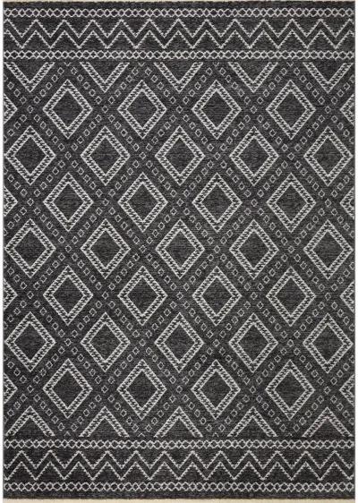 Vance VAN05 Charcoal/Dove 7'10" x 10' Rug by Loloi II