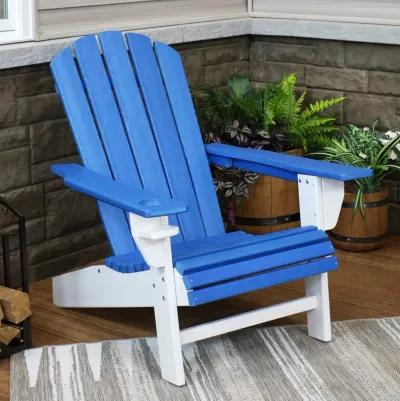 Sunnydaze All-Weather Adirondack Chair with Drink Holder