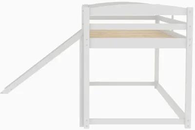 Twin over Twin Bunk Bed with Convertible Slide and Ladder