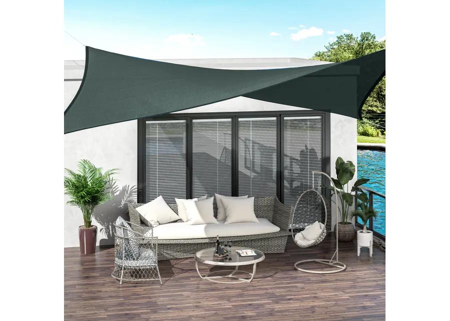 Sun Shade Sail Triangle Rectangle Square Outdoor Patio Canopy UV Top Shelter