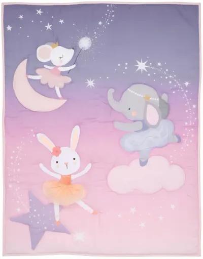 Bedtime Originals Tiny Dancer 3-Piece Ballet Baby Crib Bedding Set - Elephant