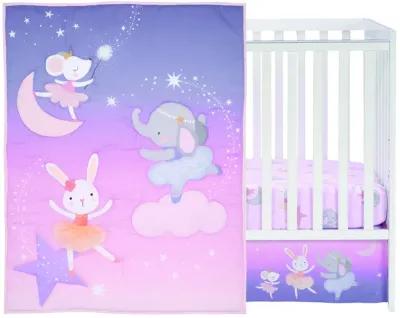 Bedtime Originals Tiny Dancer 3-Piece Ballet Baby Crib Bedding Set - Elephant