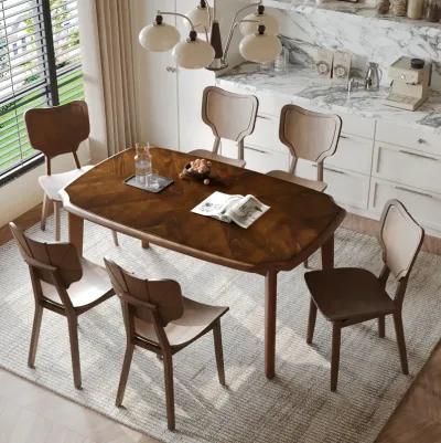 Merax Dining Table with 6 Dining Chairs Dining Set