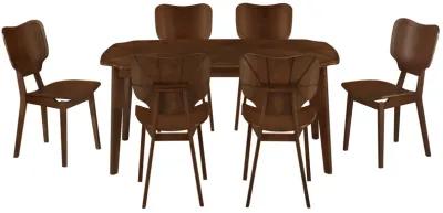 Merax Dining Table with 6 Dining Chairs Dining Set