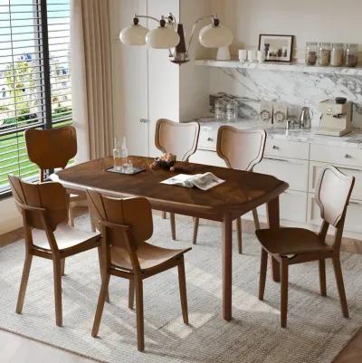 Merax Dining Table with 6 Dining Chairs Dining Set