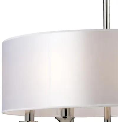 Pembroke 24'' Wide 6-Light Silver Chandelier