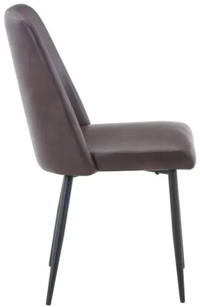 Jofran Maddox Mid-Century Modern Faux Leather Upholstered Dining Chair (Set of 2)