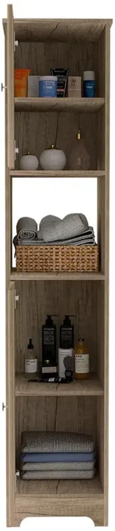 Linen Cabinet Albany, Bathroom, Light Oak