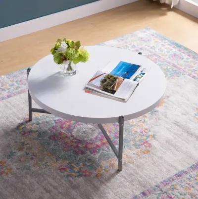 Coffee Table White Silver