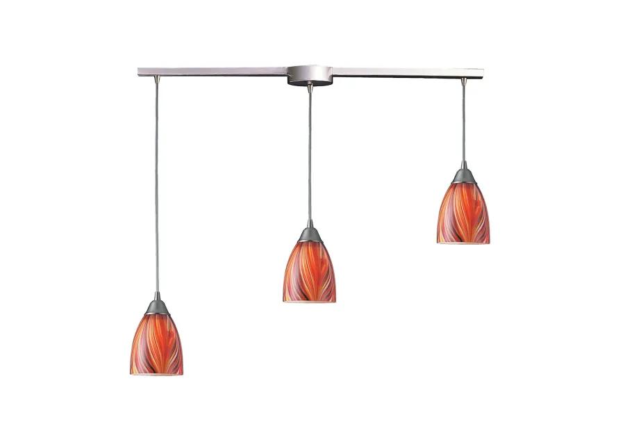 Arco Baleno 36" Wide 3-Light Mini Pendant