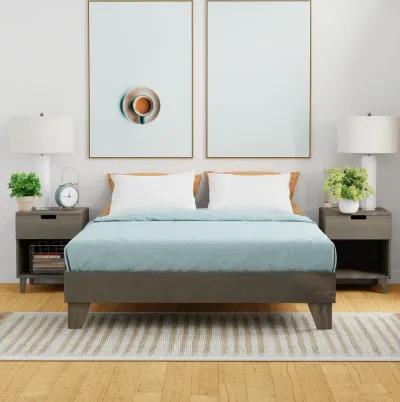 eLuxury Wooden Platform Bed Frame