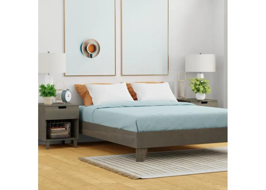 eLuxury Wooden Platform Bed Frame