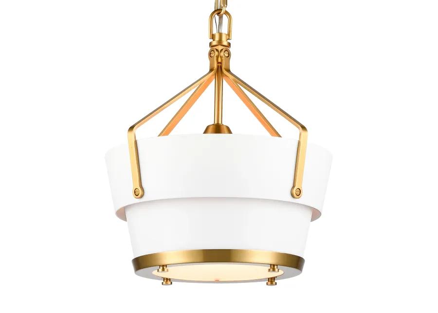 Marin 10.5'' White Wide 1-Light Pendant