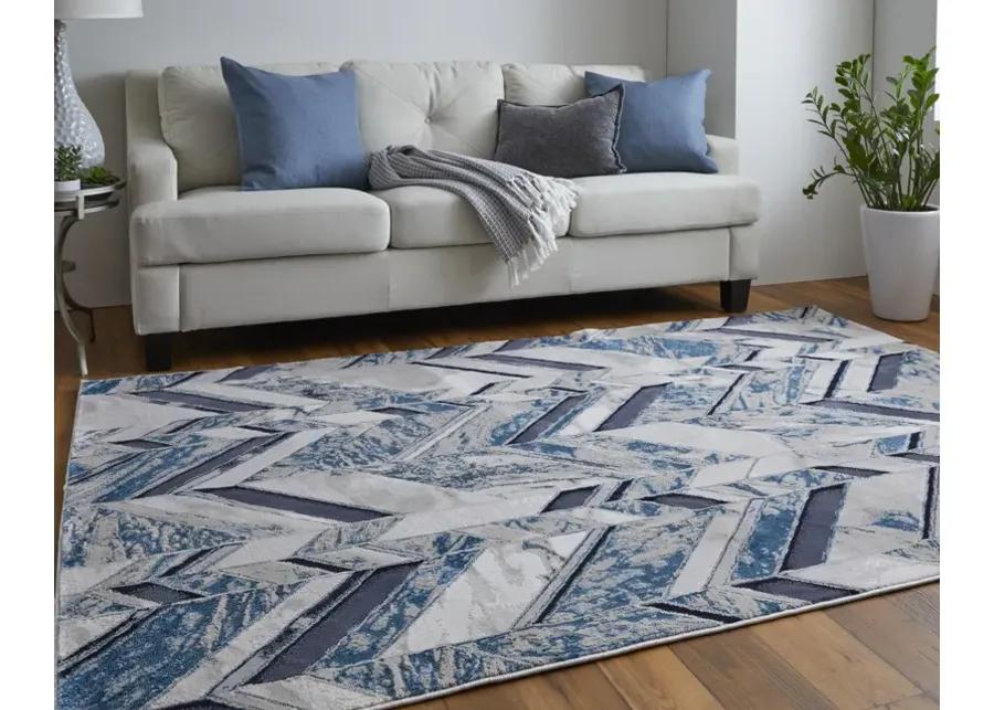 Indio 39H1F Ivory/Blue/Gray 8' x 10' Rug