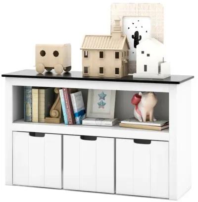 Kids Toy Storage Organizer with Blackboard Top-3-Drawer