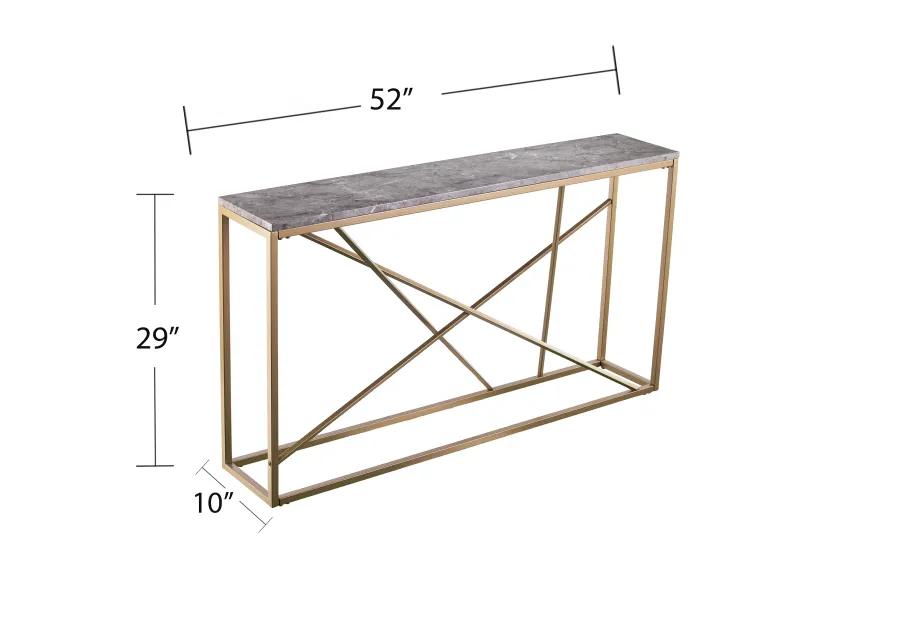 Aubrey Stone Console Table