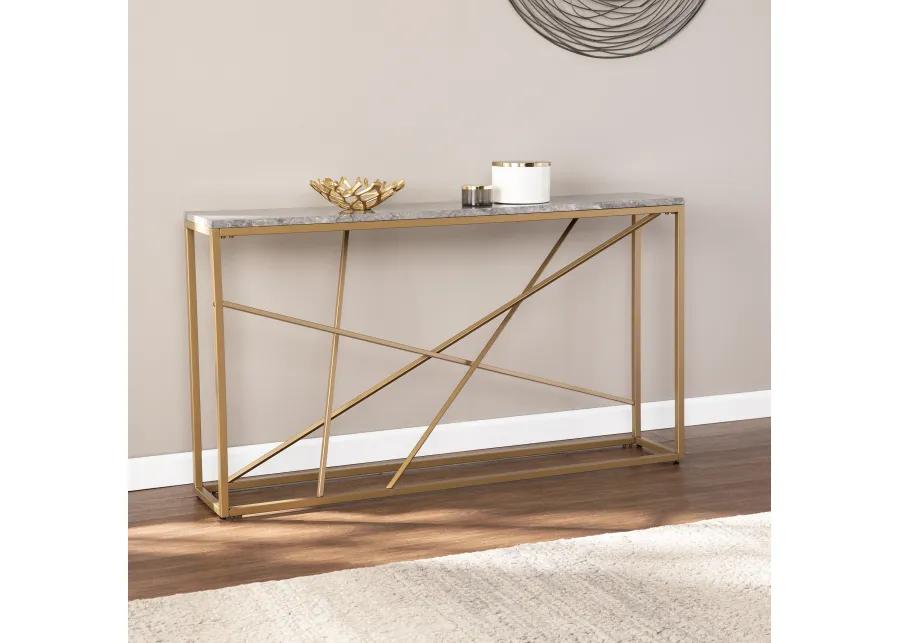 Aubrey Stone Console Table