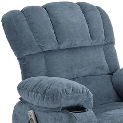 29 in. W Fabric Recliner with Rocking, Remote Control, Tufted and Storage